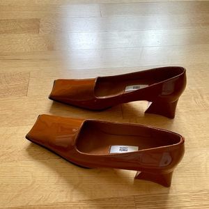 Miista genuine leather square toe heels